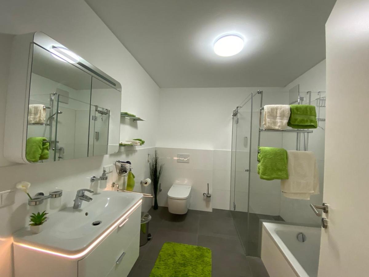 Panorama Penthouse Apartment Mit Klima Und Whirlpool Fuer Bis Zu 6 Personen Frankenthal  Eksteriør billede