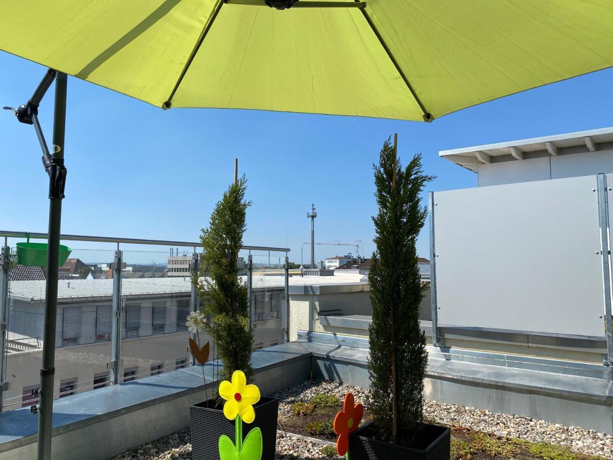 Panorama Penthouse Apartment Mit Klima Und Whirlpool Fuer Bis Zu 6 Personen Frankenthal  Eksteriør billede