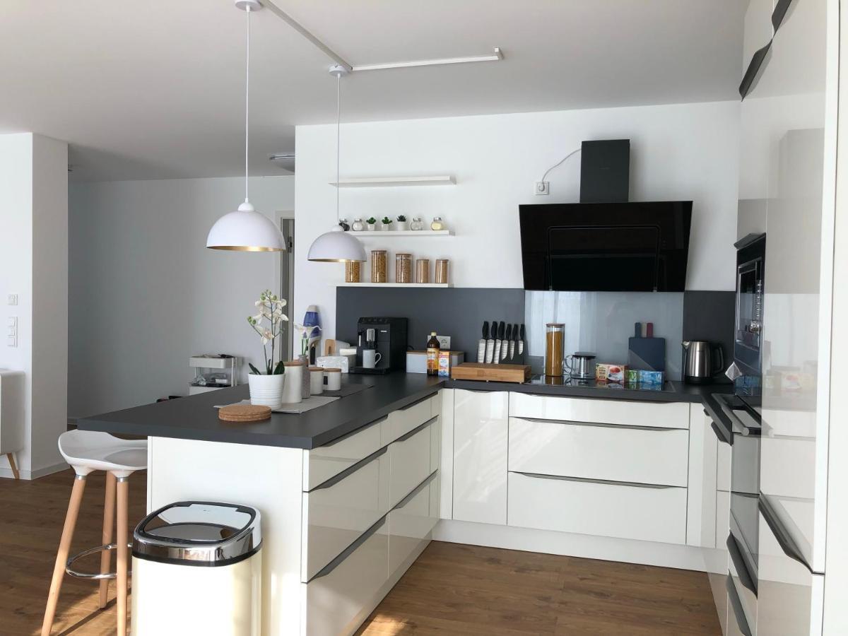 Panorama Penthouse Apartment Mit Klima Und Whirlpool Fuer Bis Zu 6 Personen Frankenthal  Eksteriør billede